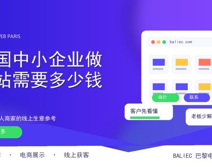 法国中小企业做网站需要多少钱？
